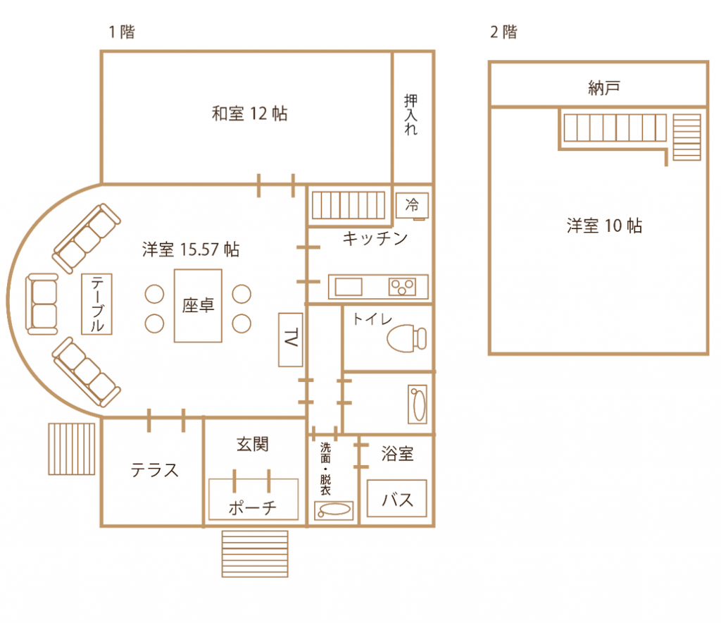 エクセルの間取り図