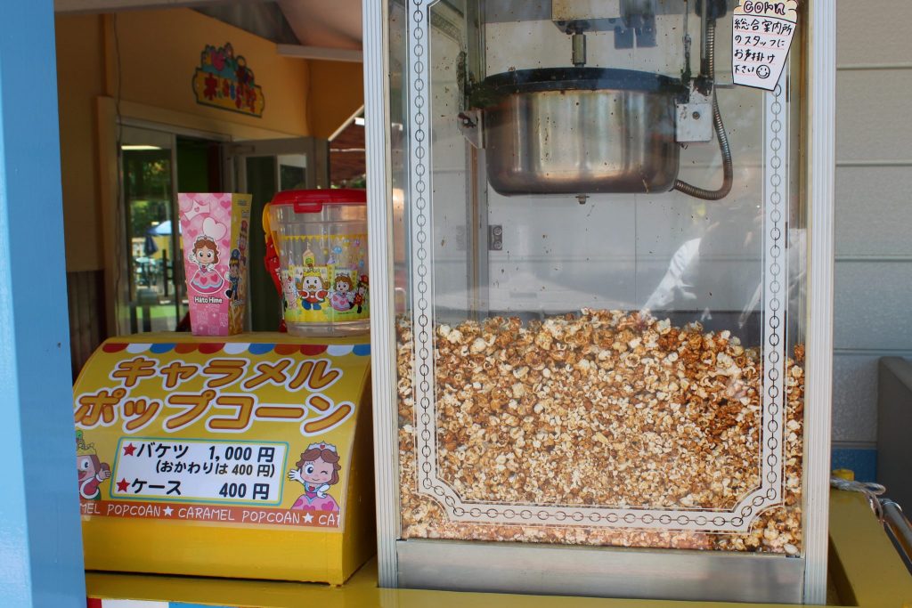 軽井沢おもちゃ王国のポップコーン販売