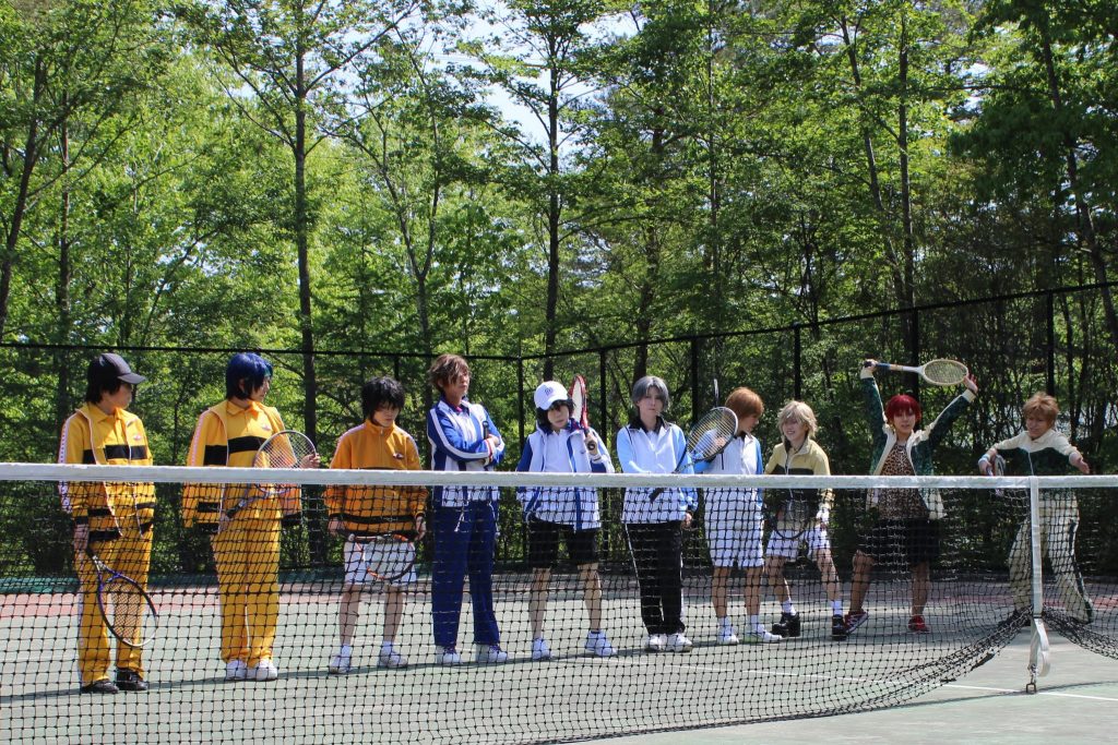 テニスの王子様のコスプレ撮影にテニスコートを利用