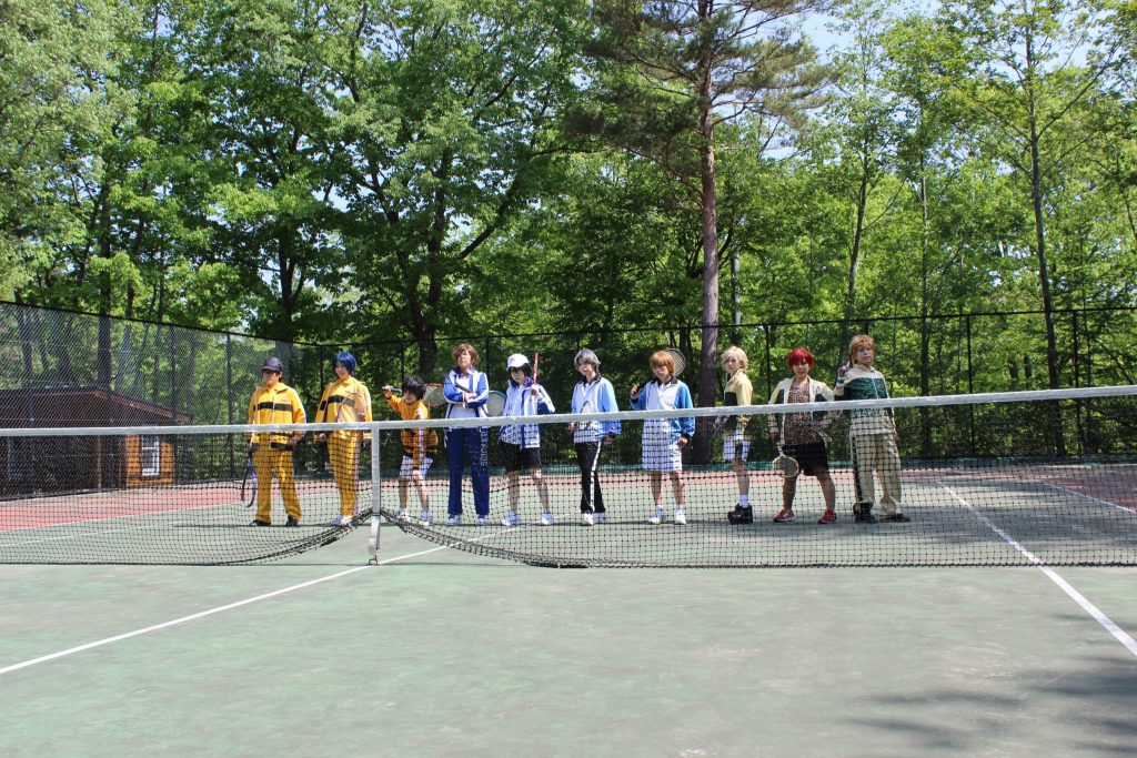 テニスの王子様のコスプレ撮影にテニスコートを利用