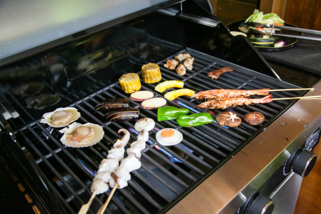 地元野菜と地産お肉のBBQ