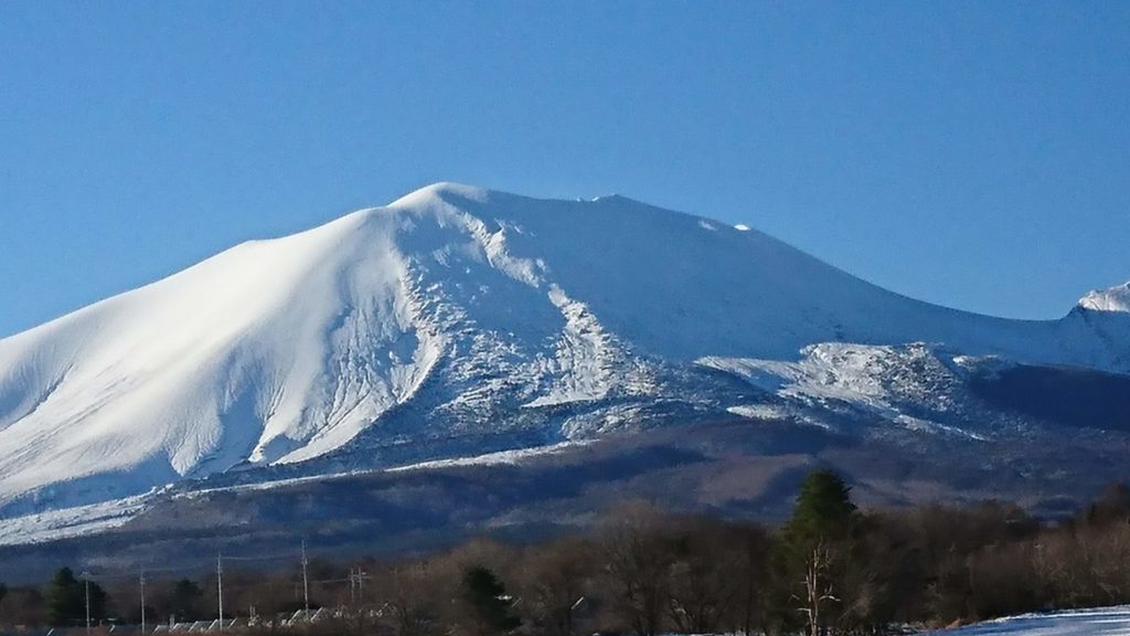 2018年12月13日の晴天の浅間山