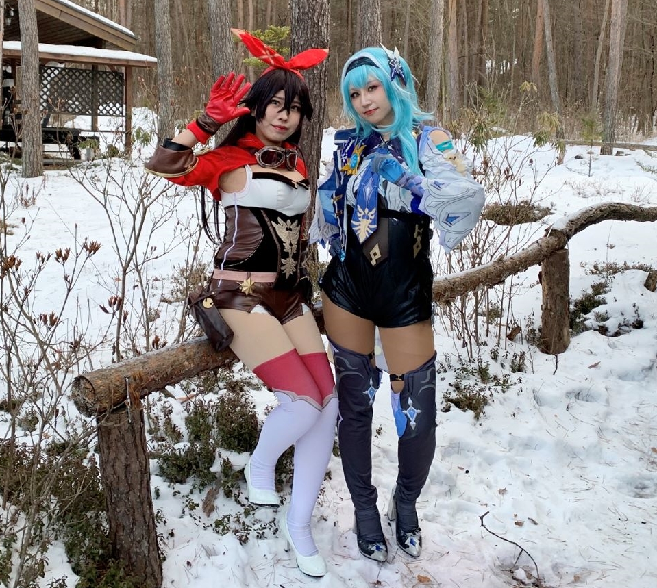 ルネス軽井沢コスプレプランで雪ロケ