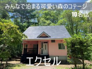 貸別荘ルネス軽井沢「エクセル」大人数10名様まで宿泊可能
